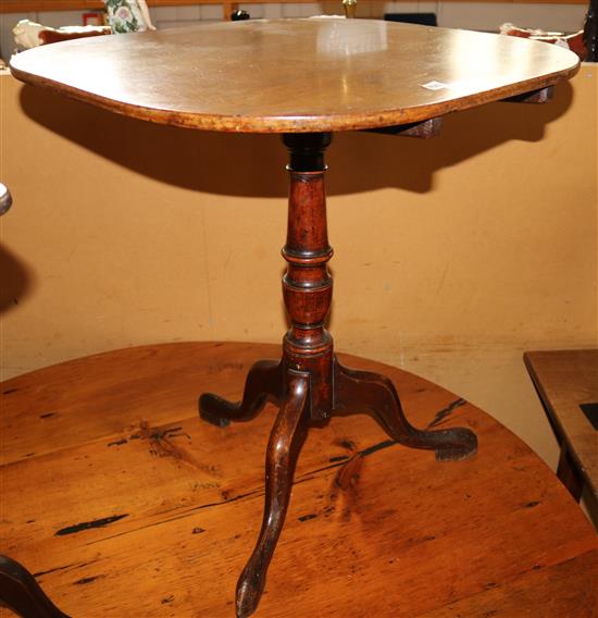 George III mahogany tripod table